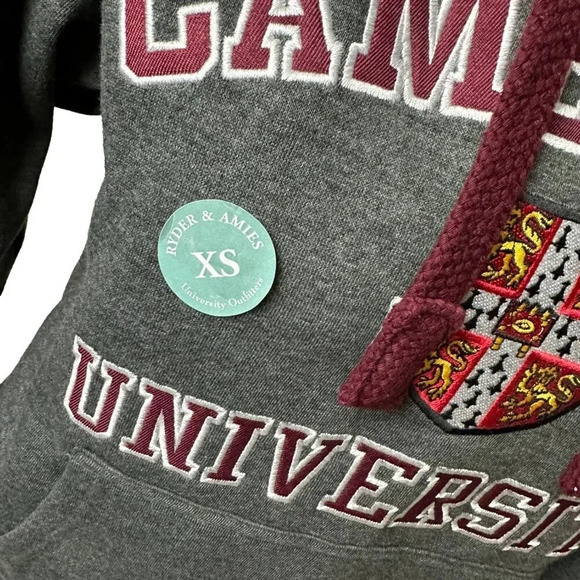 Cambridge University Official UK Hoodie Sweatshirt Size XS Womans Gray … - Picture 9 of 11